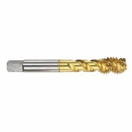 Morse Spiral Flute Tap, Imperial, 1213, Modified Bottoming Chamfer, HSS, TiN Coated, Class of Fit H3 95582